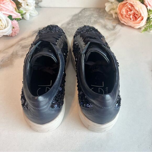 AGL Mollie Bling Sequin Embellished Platform Sneaker In Night Size 8 NEW - Picture 13 of 17